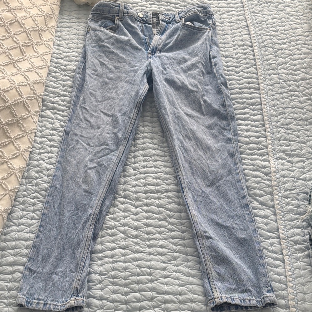 ASOS Women's Straight Leg Jeans in Light Blue